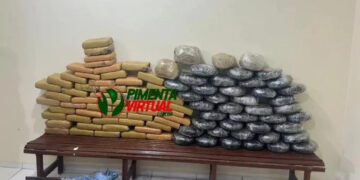 Polícia militar apreende mais 100 quilos de droga em Primavera de Rondônia e suspeitos fogem para a mata