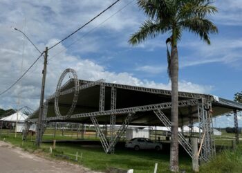 Inicia montagem dos estandes para 12ª edição da Rondônia Rural Show Internacional em Ji-Paraná