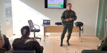 Comandante do BPA realiza visita institucional ao 2° Pelotão de policiamento ambiental em Alta Floresta