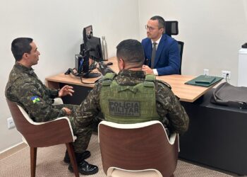 Comandante do BPA realiza agenda institucional em Machadinho d’Oeste com visitas ao ERGA/SEDAM, SEMMA e Judiciário
