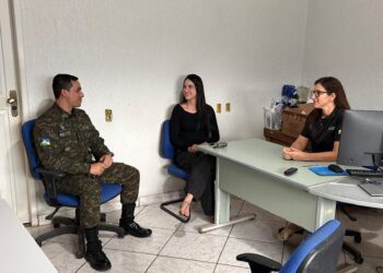 Comandante do BPA realiza visita institucional ao ERGA/SEDAM e à Diretoria de Meio Ambiente em Alta Floresta d’Oeste