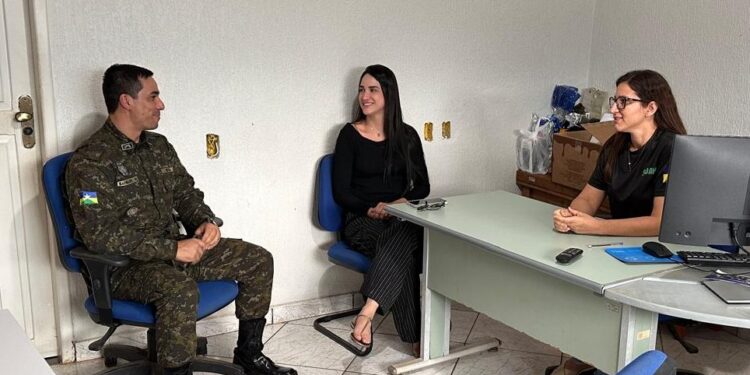 Comandante do BPA realiza visita institucional ao ERGA/SEDAM e à Diretoria de Meio Ambiente em Alta Floresta d’Oeste