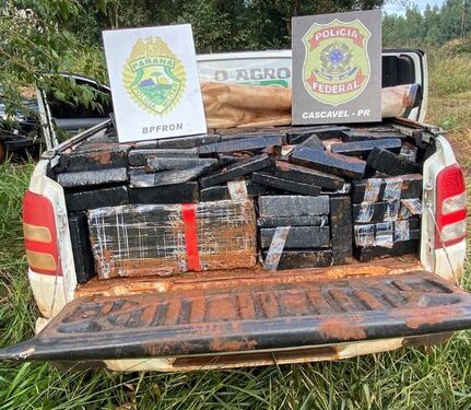 PF, BPFron e BPMOA apreendem 879 quilos de Maconha