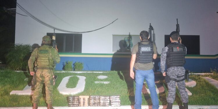 Droga é apreendida pelas forças de segurança no interior de Rondônia