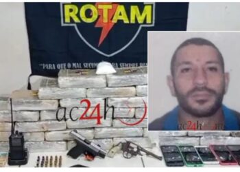 BOPE apreende 36 kg de maconha, armas e prende criminoso no bairro Calafate