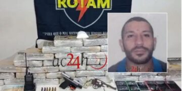 BOPE apreende 36 kg de maconha, armas e prende criminoso no bairro Calafate