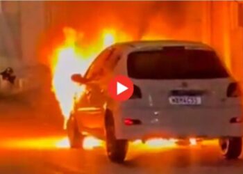 Carro comprado há 15 dias pega fogo e explode em Rio Branco