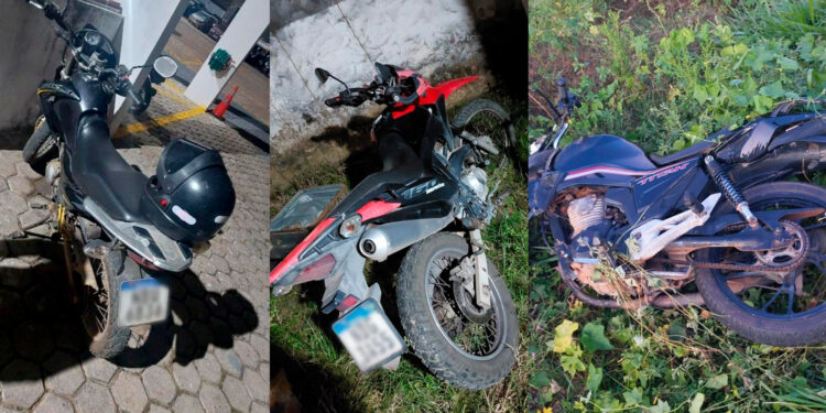 Ji-Paraná – Polícia Militar recupera três motocicletas com registro de furto ou roubo no fim de semana