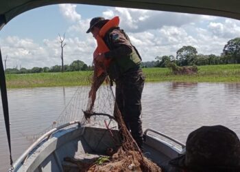 Operação Meio Ambiente: Polícia Ambiental apreende redes ilegais no distrito de Jaci Paraná