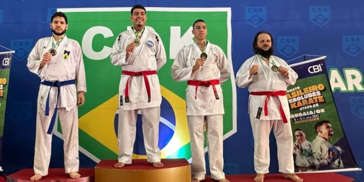 Rondônia conquista cinco medalhas no Campeonato Brasileiro de Karatê com suporte do governo do estado