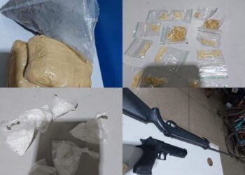 PM desarticula ponto de tráfico e prende dois homens com drogas e munições em Vilhena