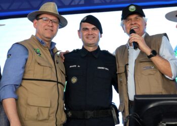 RRS – Governador Marcos Rocha recebe governador de Goiás, Ronaldo Caiado e fala de segurança pública na Rondônia Rural Show 2025