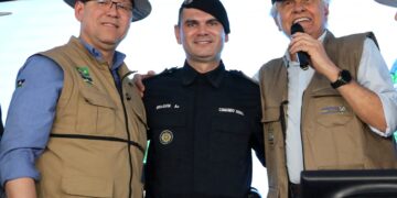 RRS – Governador Marcos Rocha recebe governador de Goiás, Ronaldo Caiado e fala de segurança pública na Rondônia Rural Show 2025