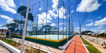 Obra de revitalização da praça no distrito de Vista Alegre do Abunã está em fase de conclusão