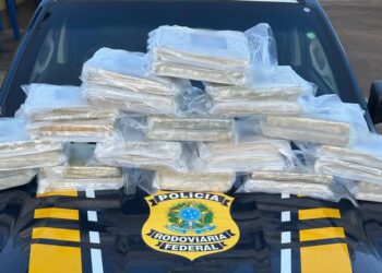 PRF em Rondônia apreende quase 33 kg de maconha em ônibus