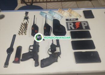 PM apreende armas e prende homens que estavam preparados para ataques contra facção rival em Porto Velho