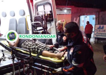 Acidente entre motocicleta e carro deixa motociclista ferida na zona leste de Porto Velho