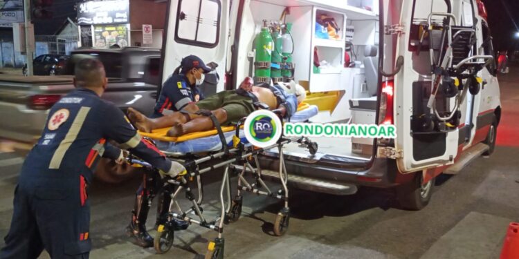 Idoso é gravemente atropelado na noite desta quinta-feira em Porto Velho