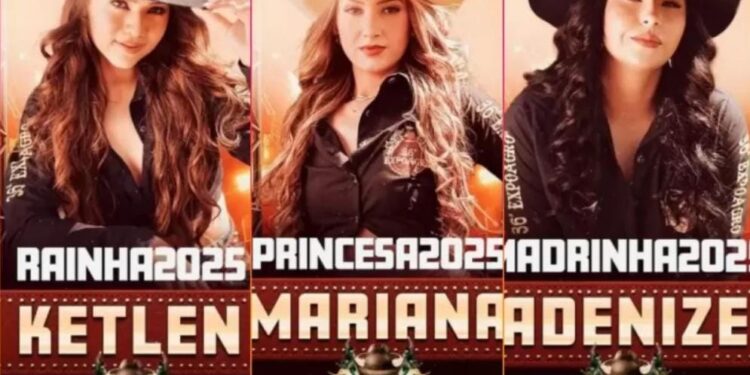 Rainha, Madrinha e Princesa: Conheça quem são as representantes da 36ª Expoagro de Rolim de Moura