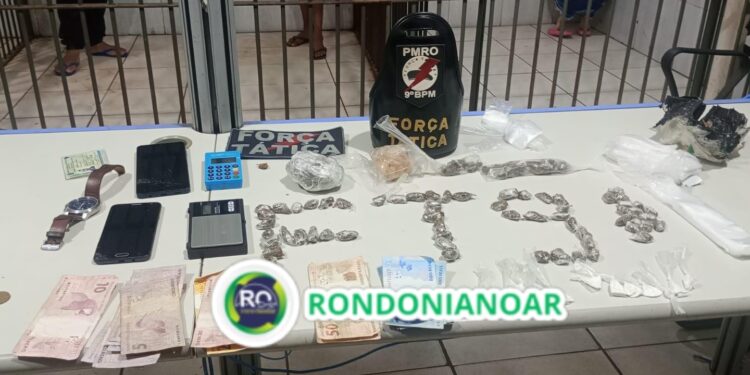 Trio é preso por tráfico de drogas em Porto Velho