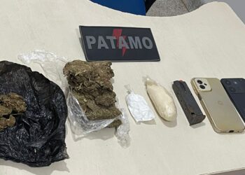POLÍCIA MILITAR APREENDE DROGAS EM ABORDAGEM DO PATAMO NO BOSQUE DOS IPÊS