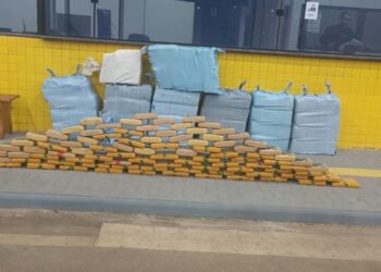 Polícia Militar prende motorista com quase meia tonelada de maconha escondida em carreta no pátio de posto em Vilhena