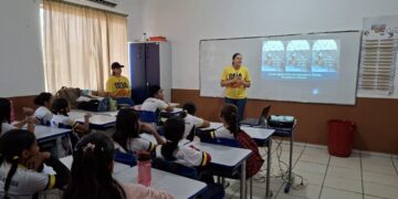 Tema sobre sentimentos mobiliza alunos quanto às emoções e o trânsito, na penúltima aula do projeto Agente Mirim