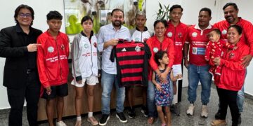 Atletas do projeto Fla Kids agradecem apoio do deputado Laerte Gomes