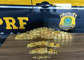PRF apreende 103 kg de ouro irregular em Roraima