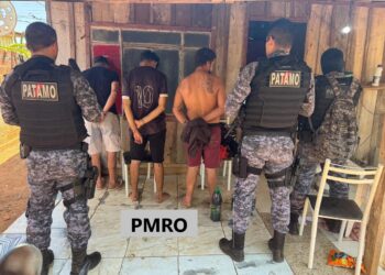 10º BPM – POLÍCIA MILITAR RECUPERA VEÍCULO ROUBADO EM SANTA LUZIA D’OESTE E PRENDE QUADRILHA
