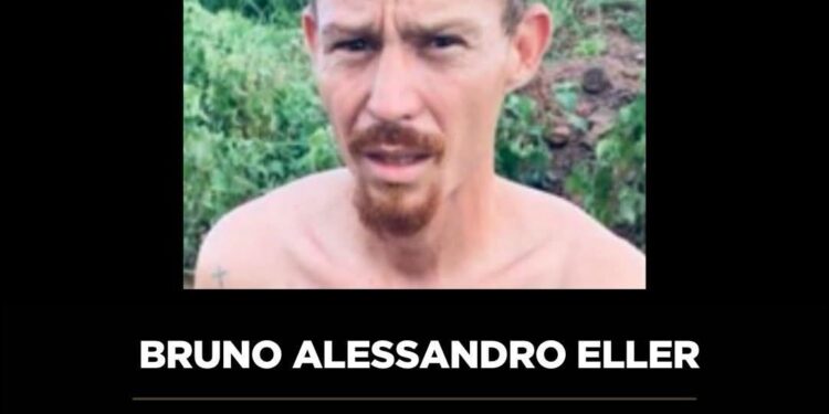 PROCURA-SE: BRUNO ALESSANDRO ELLER pela prática de homicídio