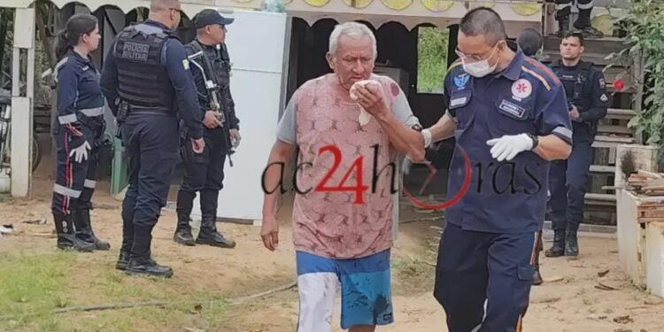 Padrasto é ferido por enteado ao defender esposa