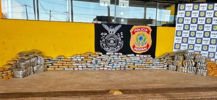 PF e PRF apreendem 350 kg maconha em Rondônia
