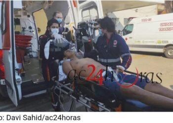 Jovem é baleado ao sair da casa do pai no Canaã; vítima fica em estado grave