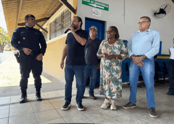 Laerte Gomes confirma reforma da quadra poliesportiva do Colégio Tiradentes da Polícia Militar XII, em Ouro Preto do Oeste