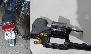 PM/RO AGE RÁPIDO, RECUPERA MOTONETA ROUBADA E APREENDE ARMA DE FOGO EM VILHENA