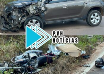 URGENTE: Motorista foge depois de atropelar casal com criança em moto na zona sul; piloto morreu