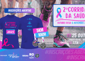 Governo de RO abre inscrições para 2ª Corrida da Saúde com gesto solidário por doação de sangue