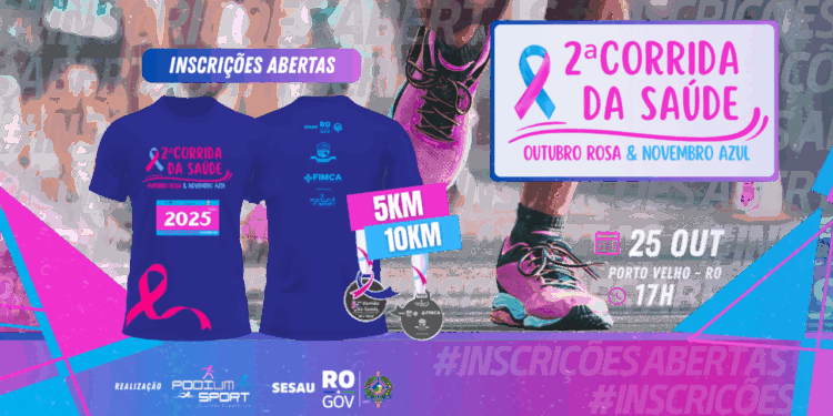 Governo de RO abre inscrições para 2ª Corrida da Saúde com gesto solidário por doação de sangue