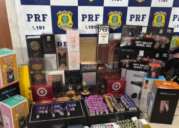 Polícia Rodoviária Federal em Rondônia apreende mercadorias e fármacos contrabandeados