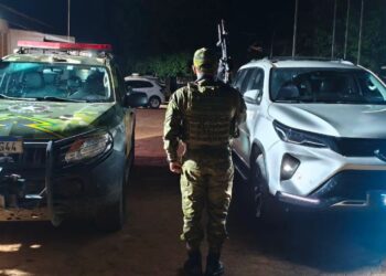 EM GUAJARÁ-MIRIM: OPERAÇÃO PROTETOR DAS DIVISAS E FRONTEIRAS RECUPERA VEÍCULO ROUBADO