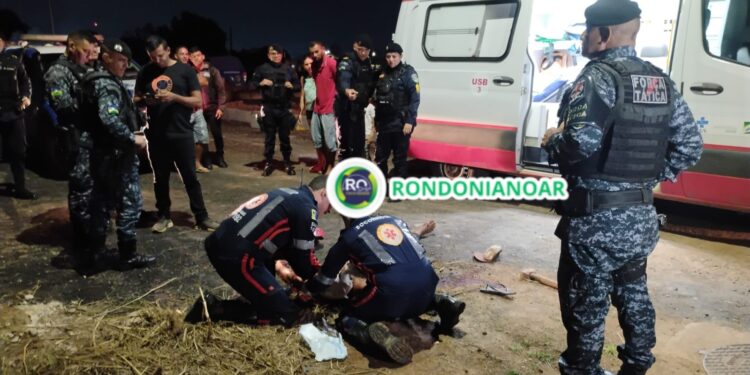 MARRETADA: Homem fica em estado grave após briga por terreno na zona leste de Porto Velho- VEJA O VÍDEO