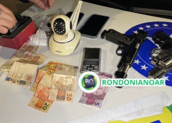 Polícia militar fecha boca de fumo e apreende drogas, simulacros e dinheiro em Porto Velho
