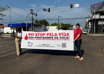 Pit Stop pela Vida mobiliza motoristas em Porto Velho sobre importância da doação de sangue e cadastro de medula óssea