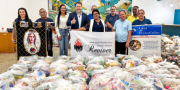 Assembleia Legislativa inicia entrega de 1.274 cestas básicas arrecadadas na 3ª Corrida da Democracia