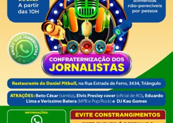 13ª Festa dos Jornalistas de Rondônia acontece dia 06 de dezembro no Restaurante do Daniel Pitibul