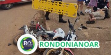 Colisão entre duas motocicletas deixa três vítima feridas