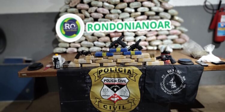 GRANDE PREJUIZO AO CV: POLÍCIA CIVIL APREENDE GRANDE QUANTIDADE DE DROGAS E ARMAS DE FOGO EM PORTO VELHO