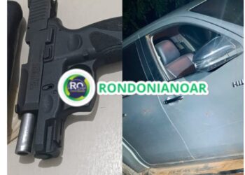 POLÍCIA MILITAR RECUPERA CAMINHONETE FURTADA E APREENDE ARMA DE FOGO