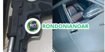 POLÍCIA MILITAR RECUPERA CAMINHONETE FURTADA E APREENDE ARMA DE FOGO